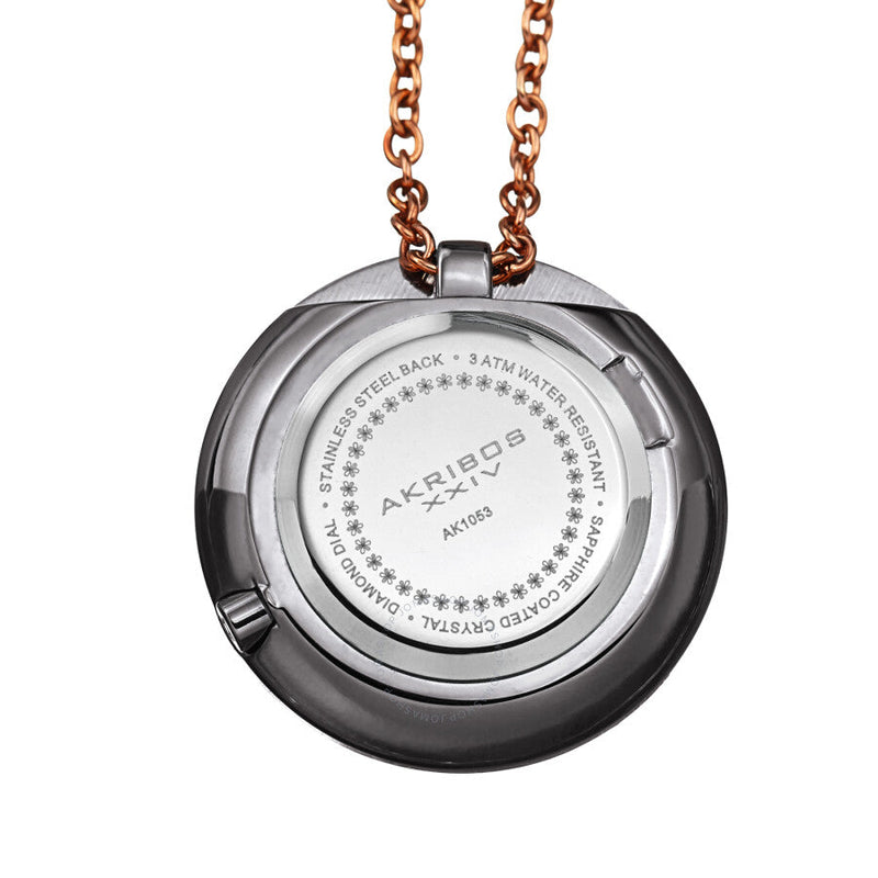 Akribos XXIV Diamond White Dial Ladies Watch AK1053GN - The Watches Men & Co #4