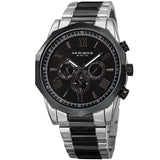 Akribos XXIV Enterprise Quartz Black Dial Men's Watch P50163 - The Watches Men & Co