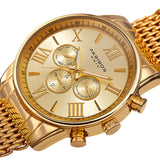 Akribos XXIV Enterprise Quartz Gold Dial Men's Watch P50156 - The Watches Men & Co #2