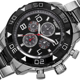 Akribos XXIV Extremis Chronograph Quartz Black Dial Men's Watch P50125 - The Watches Men & Co #2