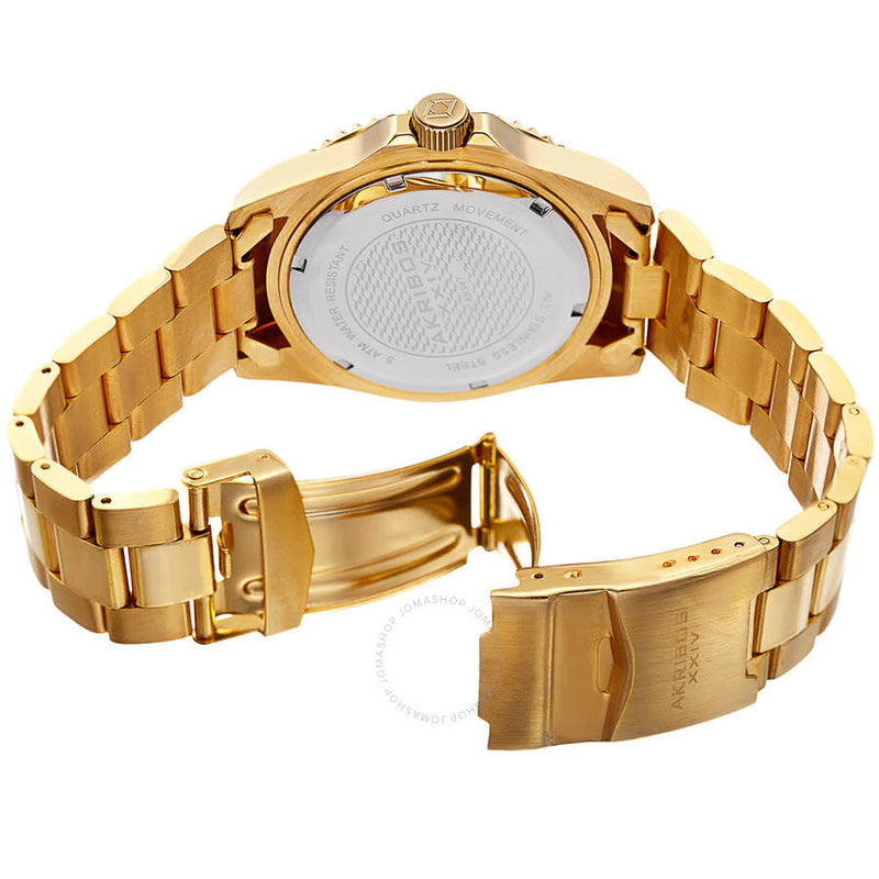 Akribos XXIV Extremis Quartz Gold Dial Men's Watch P50172 - The Watches Men & Co #4