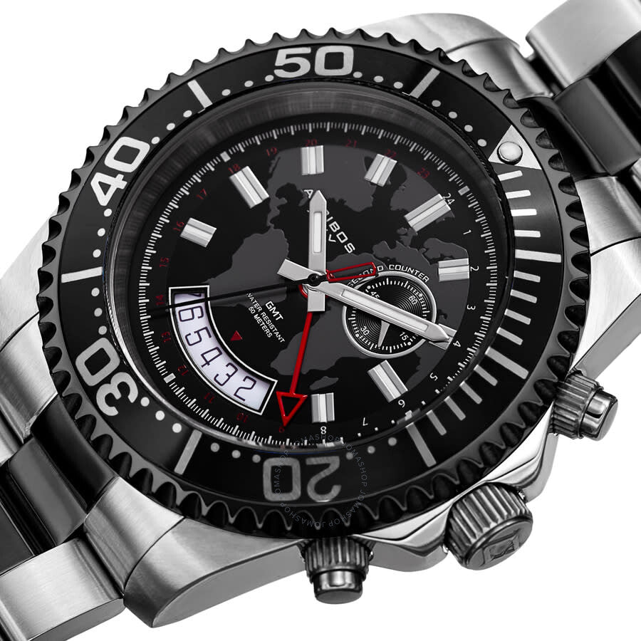 Akribos XXIV Men's Casual Quartz Black Dial Men's Watch P50173 - The Watches Men & Co #2