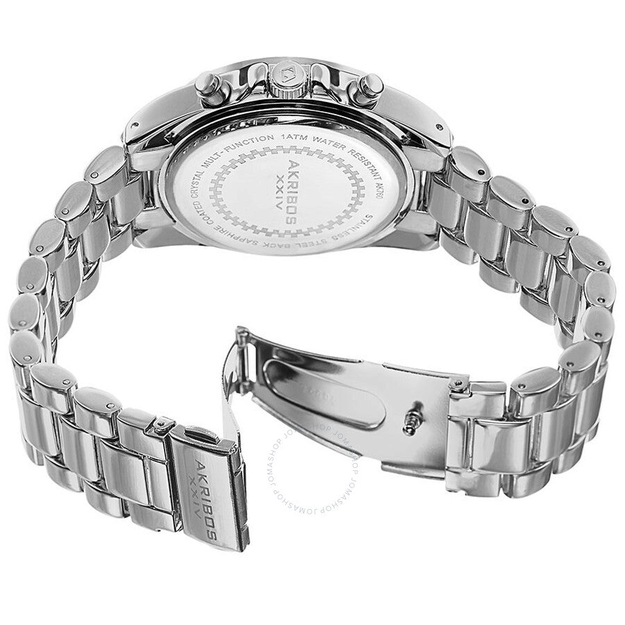 Akribos XXIV Multi-Function Green Dial Ladies Watch AK760SSTQ - The Watches Men & Co #3