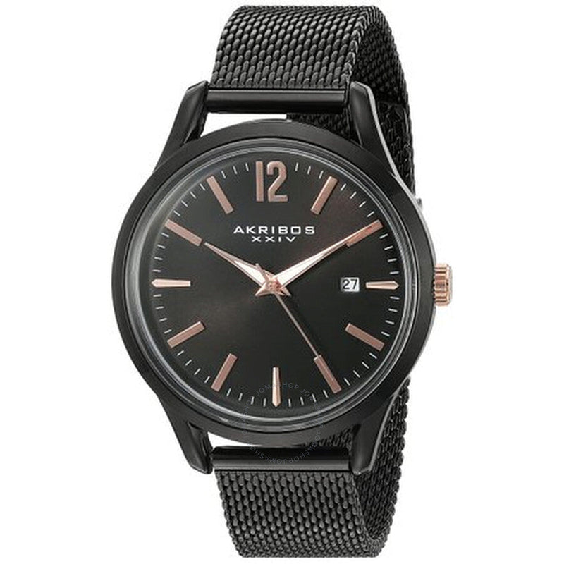 Akribos XXIV Omni Black Dial Men's Watch AK920BK - The Watches Men & Co