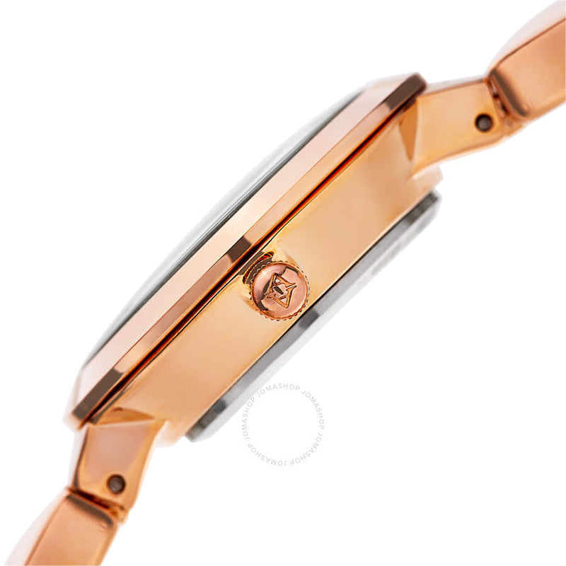 Akribos XXIV Ornate Quartz Diamond Rose Dial Ladies Watch P50118 - The Watches Men & Co #3