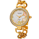 Akribos XXIV Ornate Quartz Diamond White Dial Ladies Watch P50140 - The Watches Men & Co
