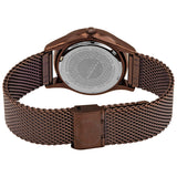 Akribos XXIV Pink Dial Brown Ion-plated Ladies Watch AK967BR - The Watches Men & Co #3