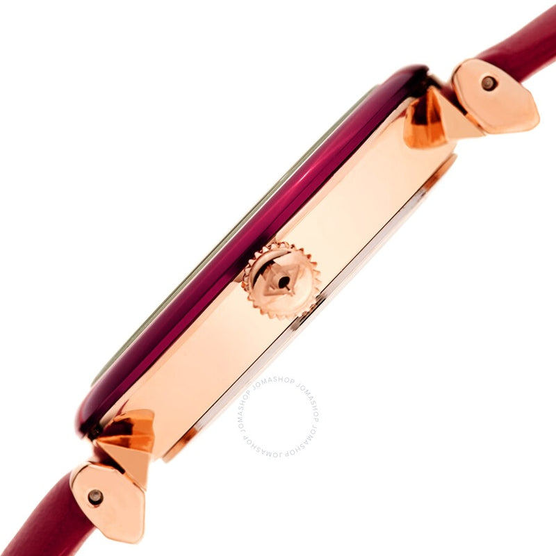 Akribos XXIV Quartz Red Dial Ladies Watch AK1035PK - The Watches Men & Co #3