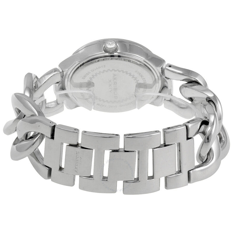 Akribos XXIV Purple Dial Silver-tone Base Metal Ladies Watch AK759SSPU - The Watches Men & Co #3