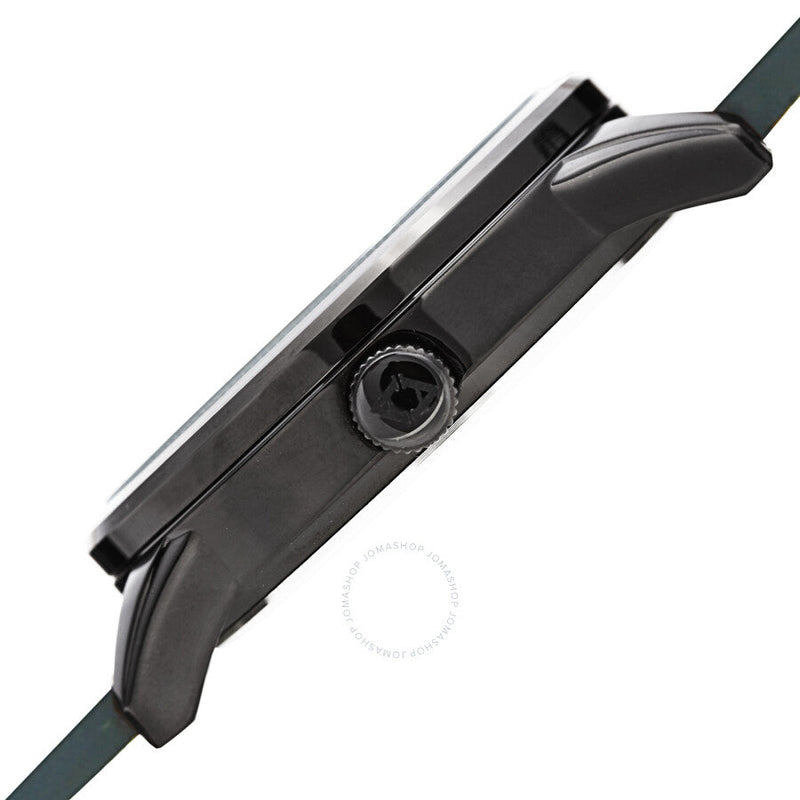 Akribos XXIV Quartz Black Dial Green Leather Men's Watch AK1079BKGN - The Watches Men & Co #3