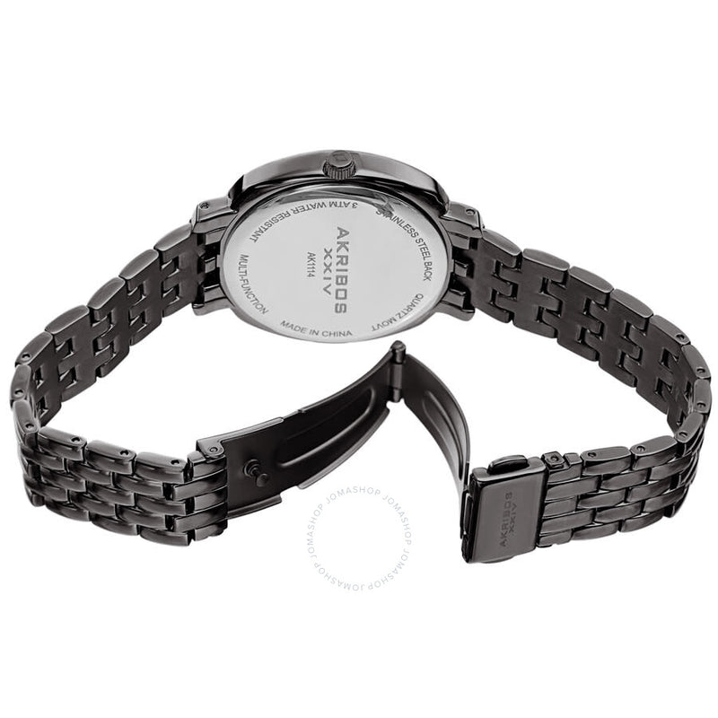 Akribos XXIV Quartz Black Dial Ladies Watch AK1114GN - The Watches Men & Co #4