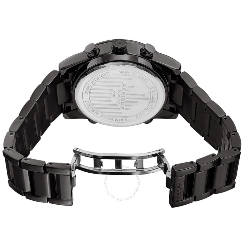 Akribos XXIV Quartz Black Dial Men's Smart Watch AK1095BK - The Watches Men & Co #4