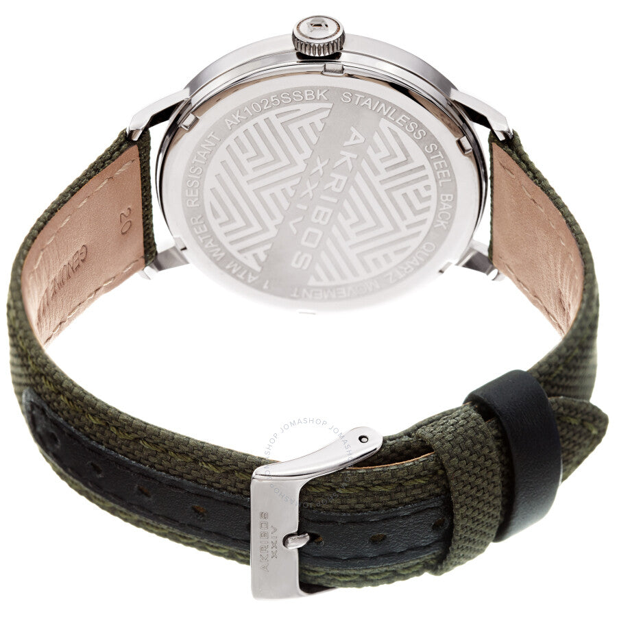 Akribos XXIV Quartz Black Dial Men's Watch AK1025SSBK - The Watches Men & Co #4