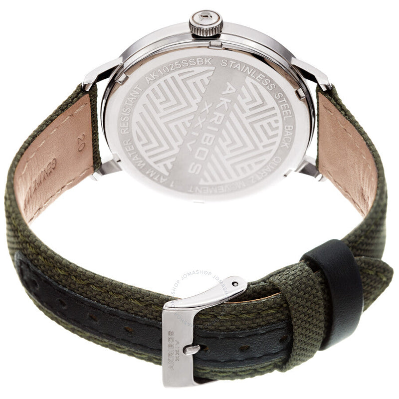 Akribos XXIV Quartz Black Dial Men's Watch AK1025SSBK - The Watches Men & Co #4