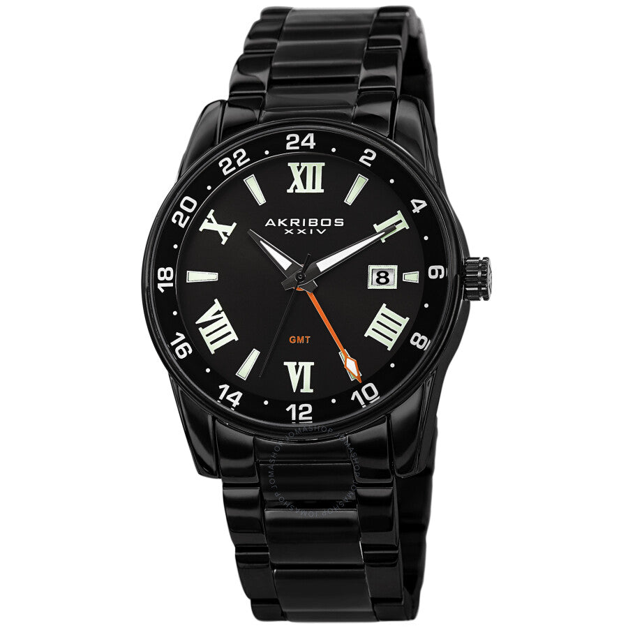 Akribos XXIV Quartz Black Dial Men's Watch AK1055BK - The Watches Men & Co