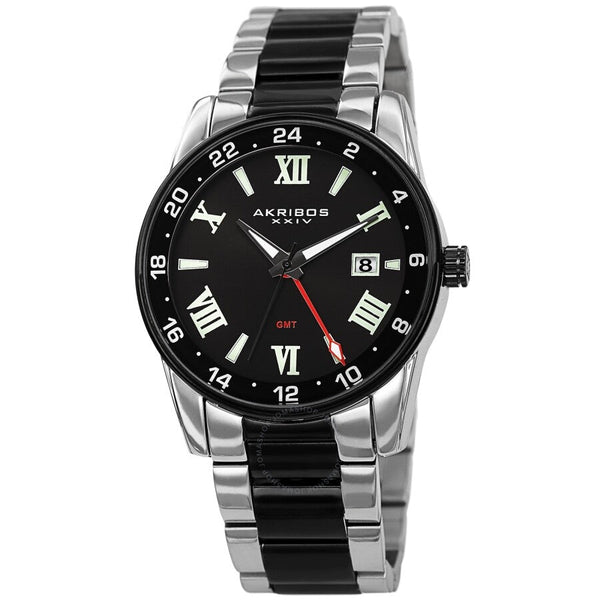 Akribos XXIV Quartz Black Dial Men's Watch AK1055TTB - The Watches Men & Co