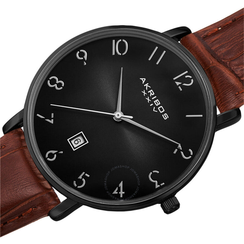 Akribos XXIV Quartz Black Dial Men's Watch AK1077BK - The Watches Men & Co #2
