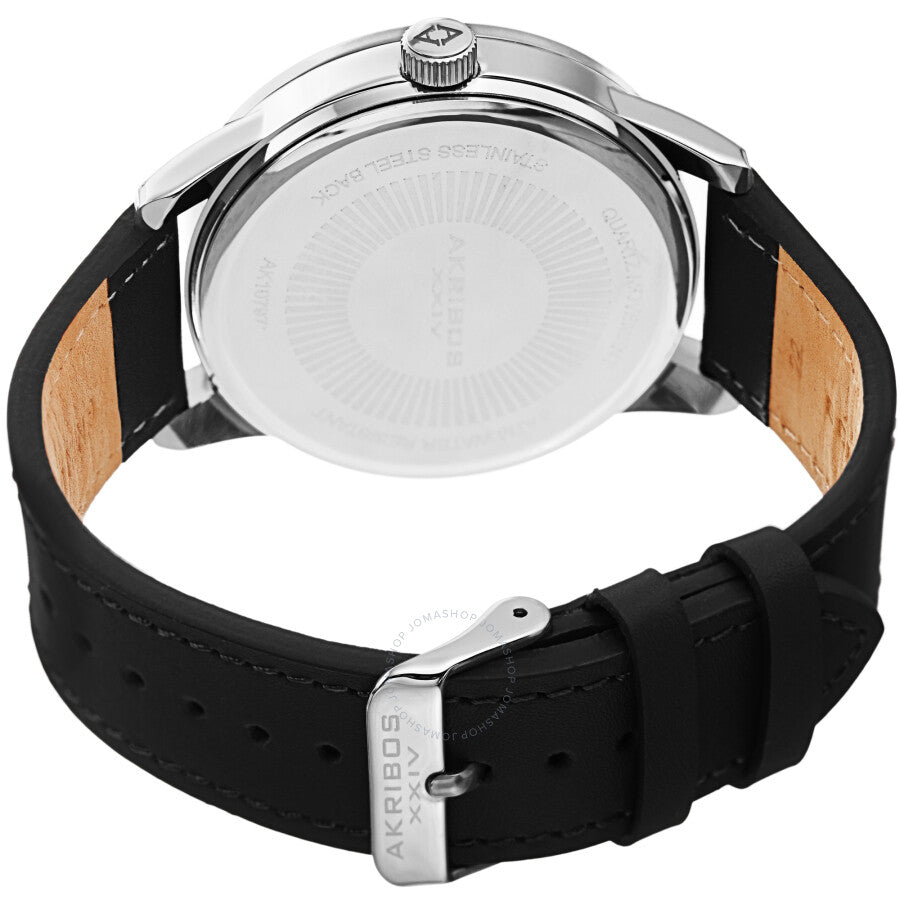 Akribos XXIV Quartz Black Dial Men's Watch AK1079SSBK - The Watches Men & Co #4