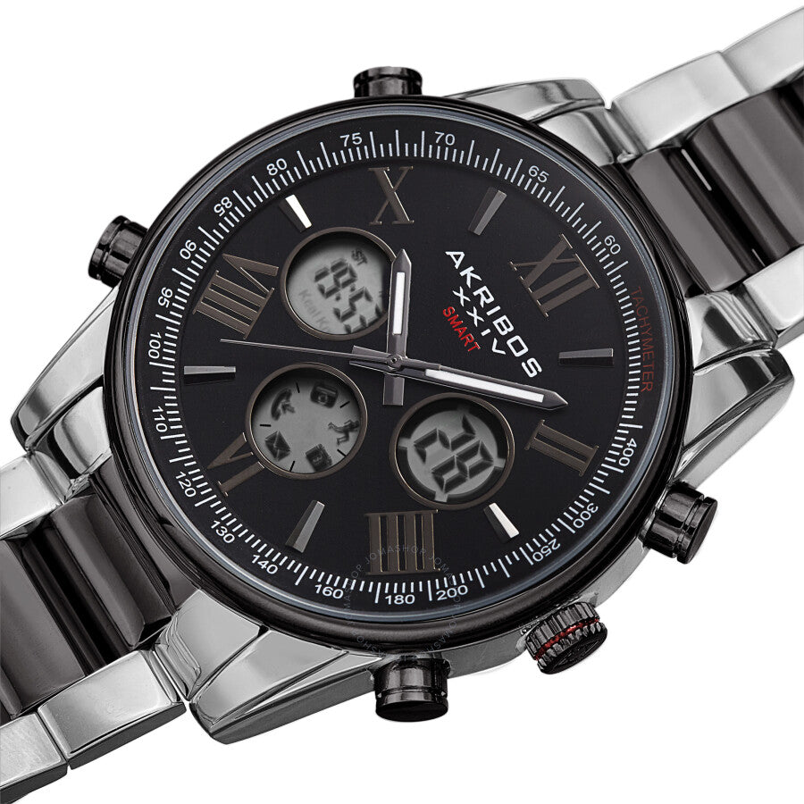 Akribos XXIV Quartz Black Dial Men's Watch AK1095TTB - The Watches Men & Co #2