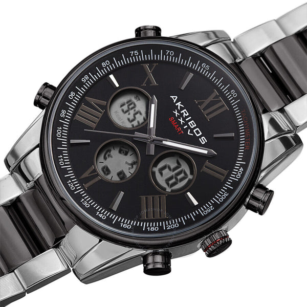 Akribos XXIV Quartz Black Dial Men's Watch AK1095TTB - The Watches Men & Co #2