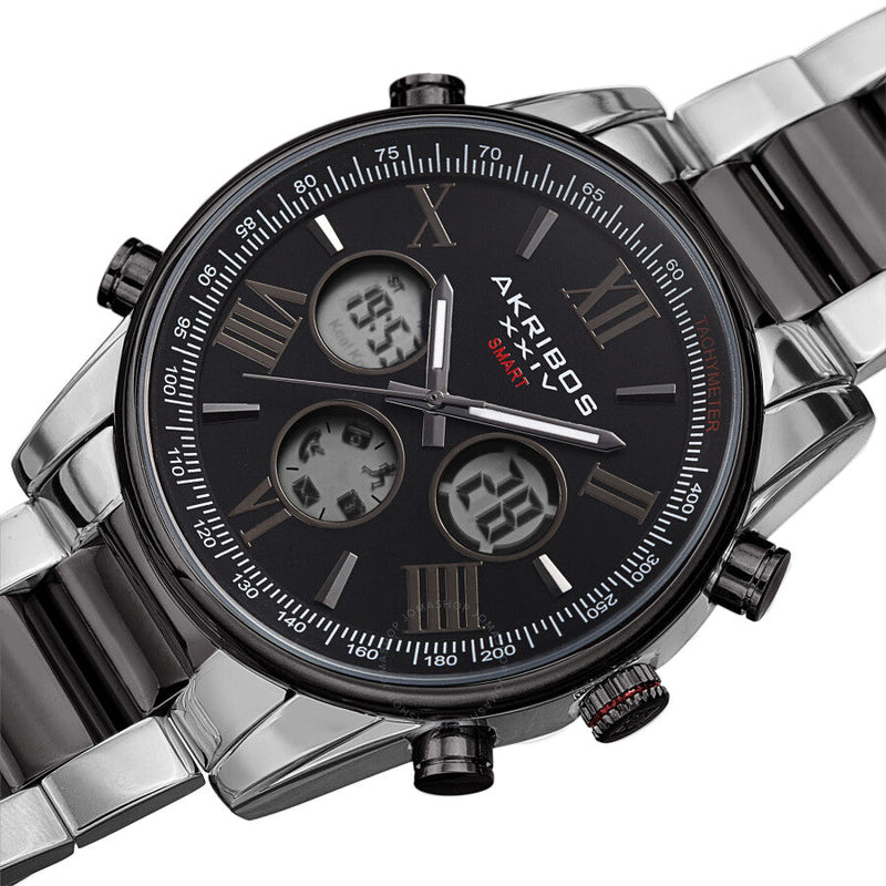 Akribos XXIV Quartz Black Dial Men's Watch AK1095TTB - The Watches Men & Co #2