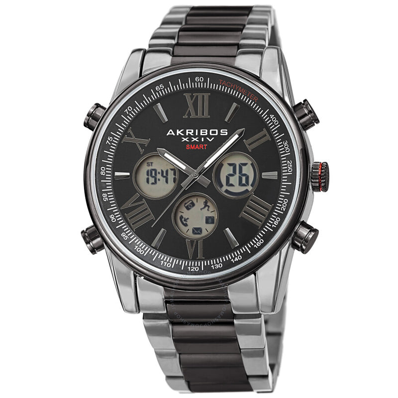 Akribos XXIV Quartz Black Dial Men's Watch AK1095TTB - The Watches Men & Co