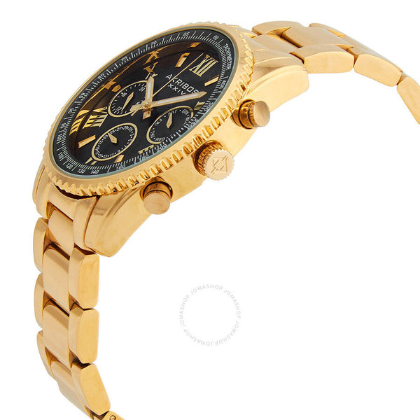 Akribos XXIV Quartz Black Dial Men's Watch AK1099YGB - The Watches Men & Co #2