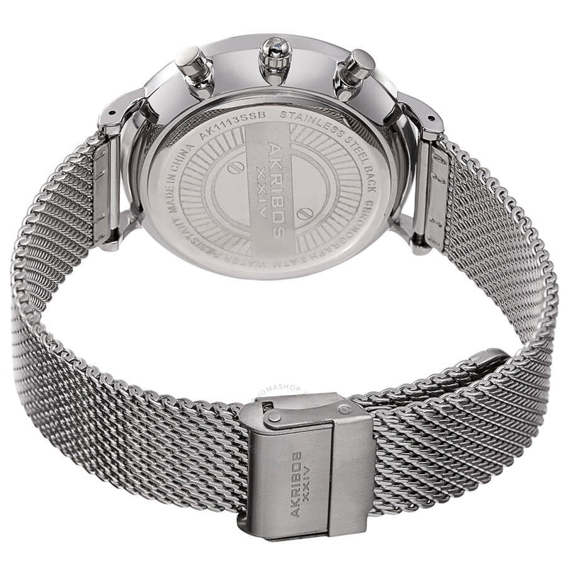 Akribos XXIV Quartz Black Dial Men's Watch AK1113SSB - The Watches Men & Co #4