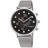 Akribos XXIV Quartz Black Dial Men's Watch AK1113SSB - The Watches Men & Co