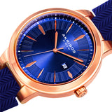 Akribos XXIV Quartz Blue Dial Blue Silicone Men's Watch AK1007RGBU - The Watches Men & Co #2