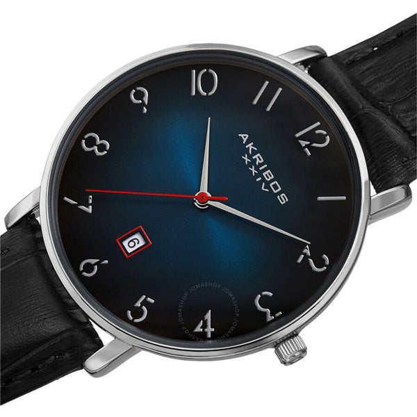 Akribos XXIV Quartz Blue Dial Men's Watch AK1077TQ - The Watches Men & Co #2