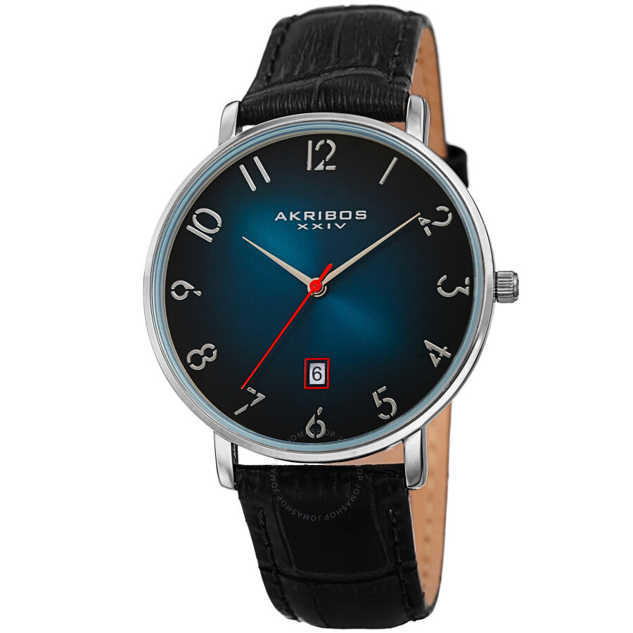 Akribos XXIV Quartz Blue Dial Men's Watch AK1077TQ - The Watches Men & Co