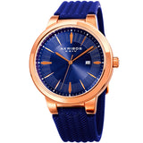 Akribos XXIV Quartz Blue Dial Blue Silicone Men's Watch AK1007RGBU - The Watches Men & Co