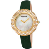 Akribos XXIV Quartz Crystal White Dial Ladies Watch AK1049GN - The Watches Men & Co
