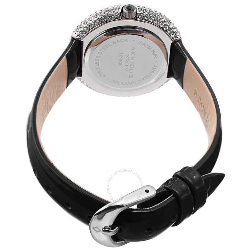 Akribos XXIV Quartz Crystal White Dial Ladies Watch AK1049SSB - The Watches Men & Co #4