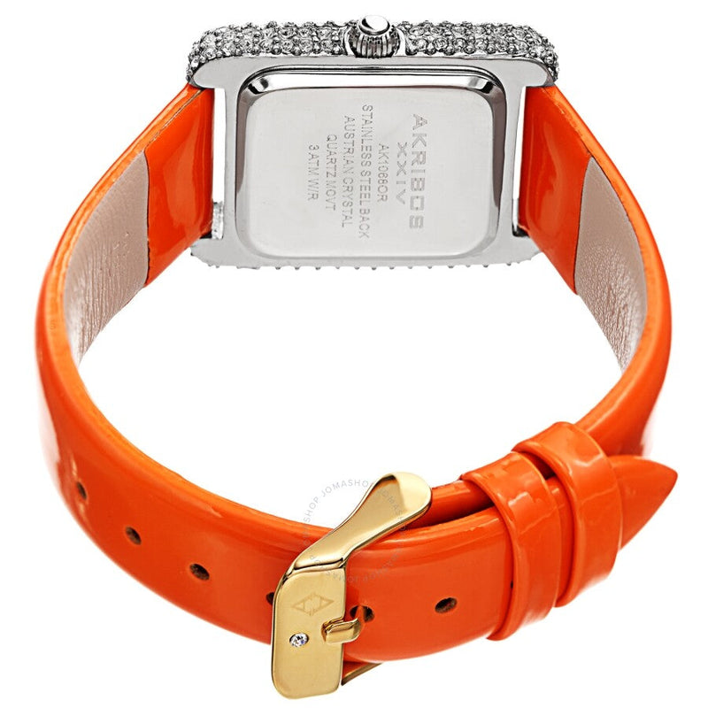 Akribos XXIV Quartz Crystal White Dial Ladies Watch AK1068OR - The Watches Men & Co #4