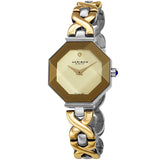 Akribos XXIV Quartz Diamond Gold Dial Ladies Watch AK1086TTG - The Watches Men & Co