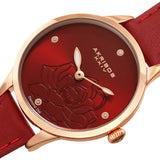 Akribos XXIV Quartz Diamond Red Dial Ladies Watch AK1047RD - The Watches Men & Co #2