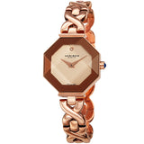 Akribos XXIV Quartz Diamond Rose Gold Dial Ladies Watch AK1086RG - The Watches Men & Co