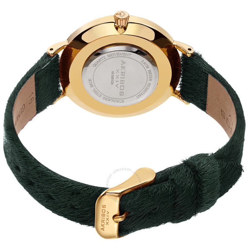 Akribos XXIV Quartz Green Dial Ladies Watch AK1081GN - The Watches Men & Co #4