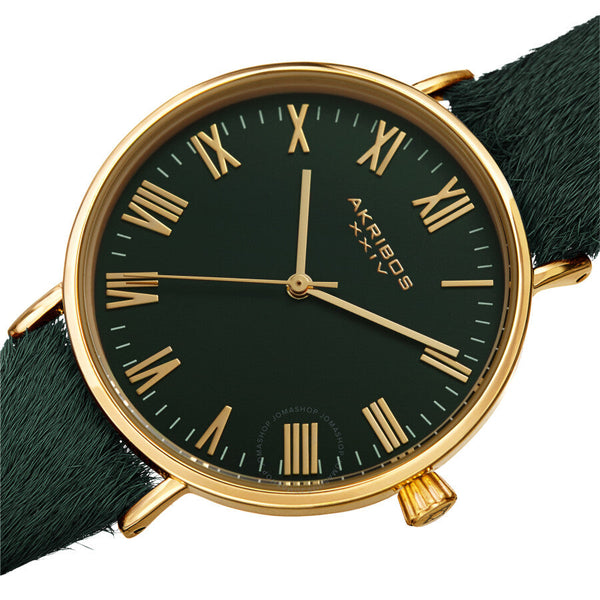 Akribos XXIV Quartz Green Dial Ladies Watch AK1081GN - The Watches Men & Co #2