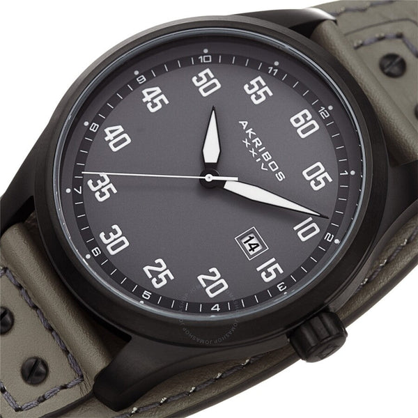 Akribos XXIV Quartz Grey Dial Men's Watch AK1024GN - The Watches Men & Co #2
