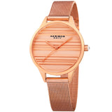 Akribos XXIV Quartz Rose Dial Ladies Watch AK1005RG - The Watches Men & Co