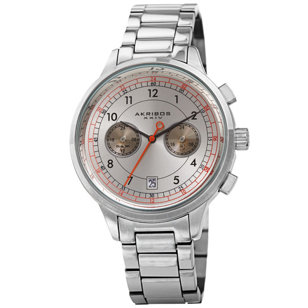 Akribos XXIV Quartz Silver Dial Men's Watch AK1071SS - The Watches Men & Co