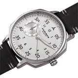 Akribos XXIV Quartz White Dial Black Leather Men's Watch AK1109SS - The Watches Men & Co #2