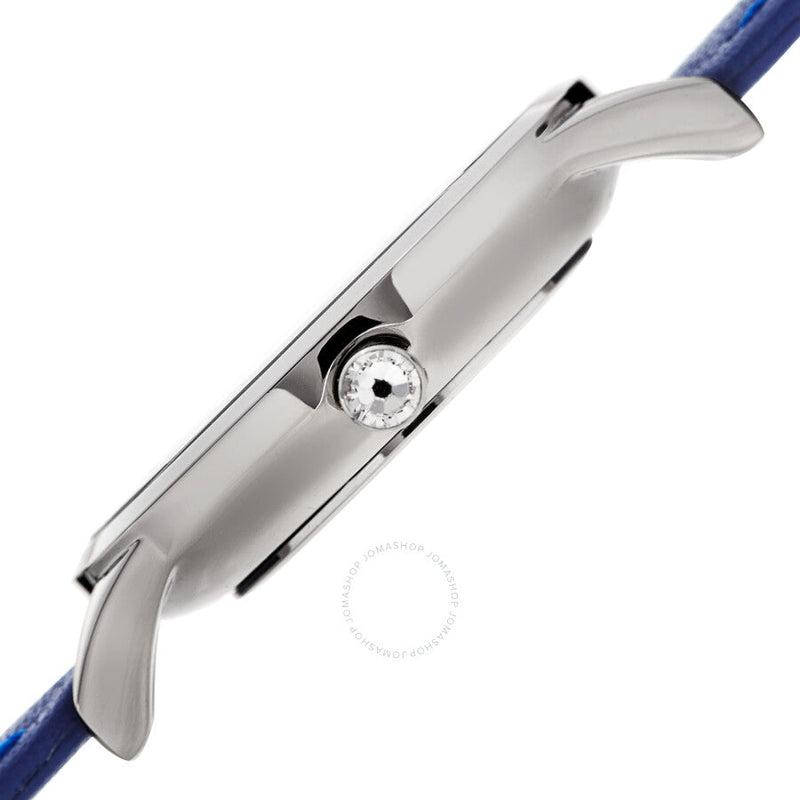 Akribos XXIV Quartz White Dial Blue Leather Ladies Watch AK1005BU - The Watches Men & Co #3