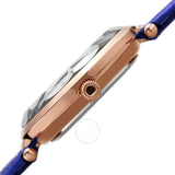 Akribos XXIV Quartz White Dial Blue Leather Ladies Watch AK1116BU - The Watches Men & Co #3