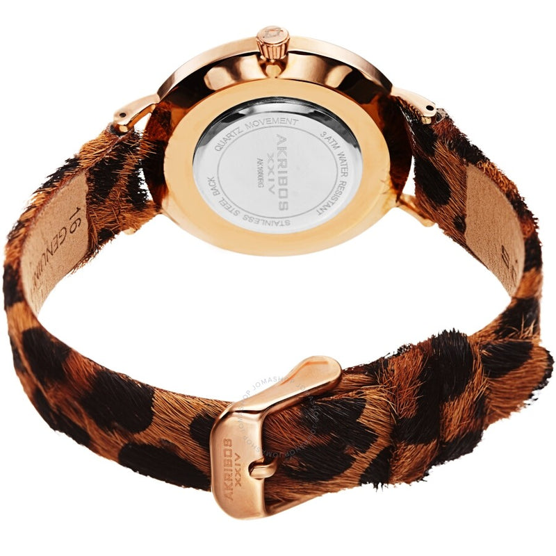 Akribos XXIV Quartz White Dial Ladies Watch AK1080RG - The Watches Men & Co #4