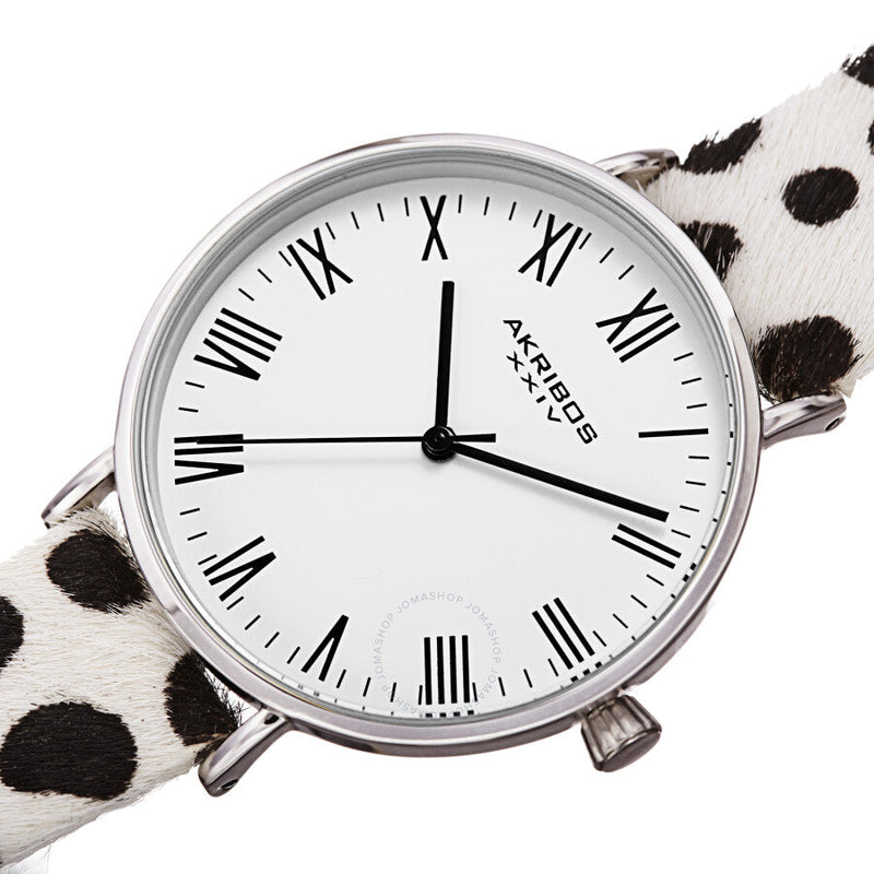 Akribos XXIV Quartz White Dial Ladies Watch AK1080SS - The Watches Men & Co #2