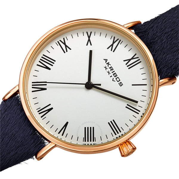 Akribos XXIV Quartz White Dial Ladies Watch AK1081BK - The Watches Men & Co #2